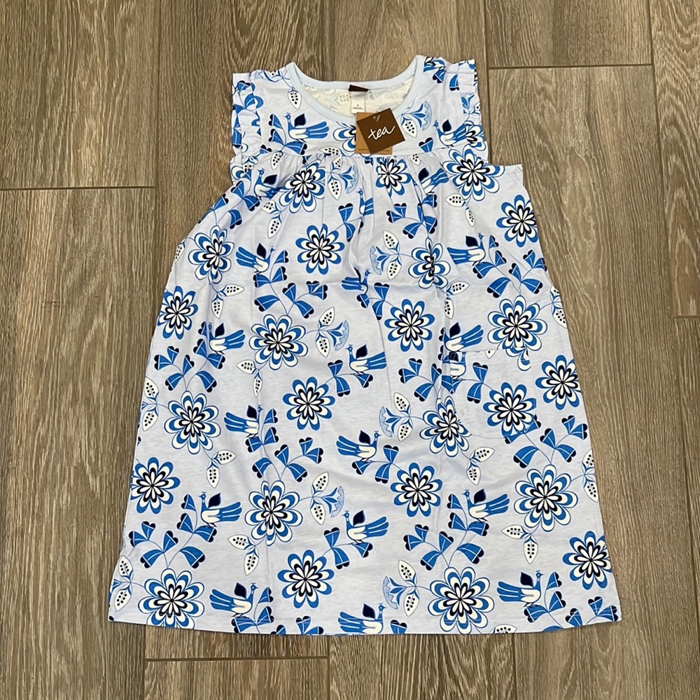 NWT Tea Collection Flocks and Florals Mighty Mini Dress